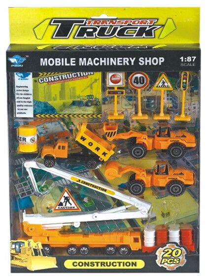 SET AUTITOS + ACCESORIOS ATRZ-002 - ZUMO - CONSTRUCCION
