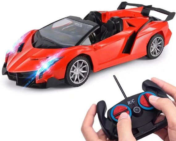 AUTOS DE CARRERA C/R 1:18 LAMBORGINI (JPF201A) ACRZ-009 - ZUMO - ROJO