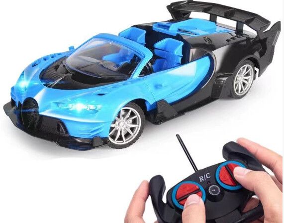 AUTOS DE CARRERA C/R 1:18 BUGATTI (JPF202A) ACRZ-009 - ZUMO - AZUL